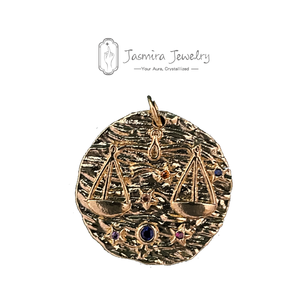 Gold Coin Zodiac Pearl Necklace