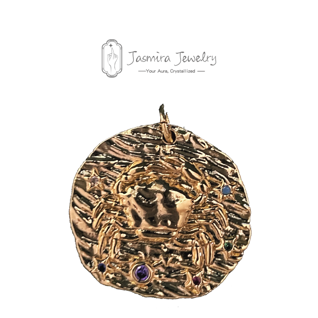 Gold Coin Zodiac Pearl Necklace