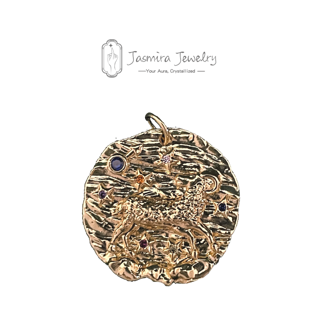 Gold Coin Zodiac Pearl Necklace