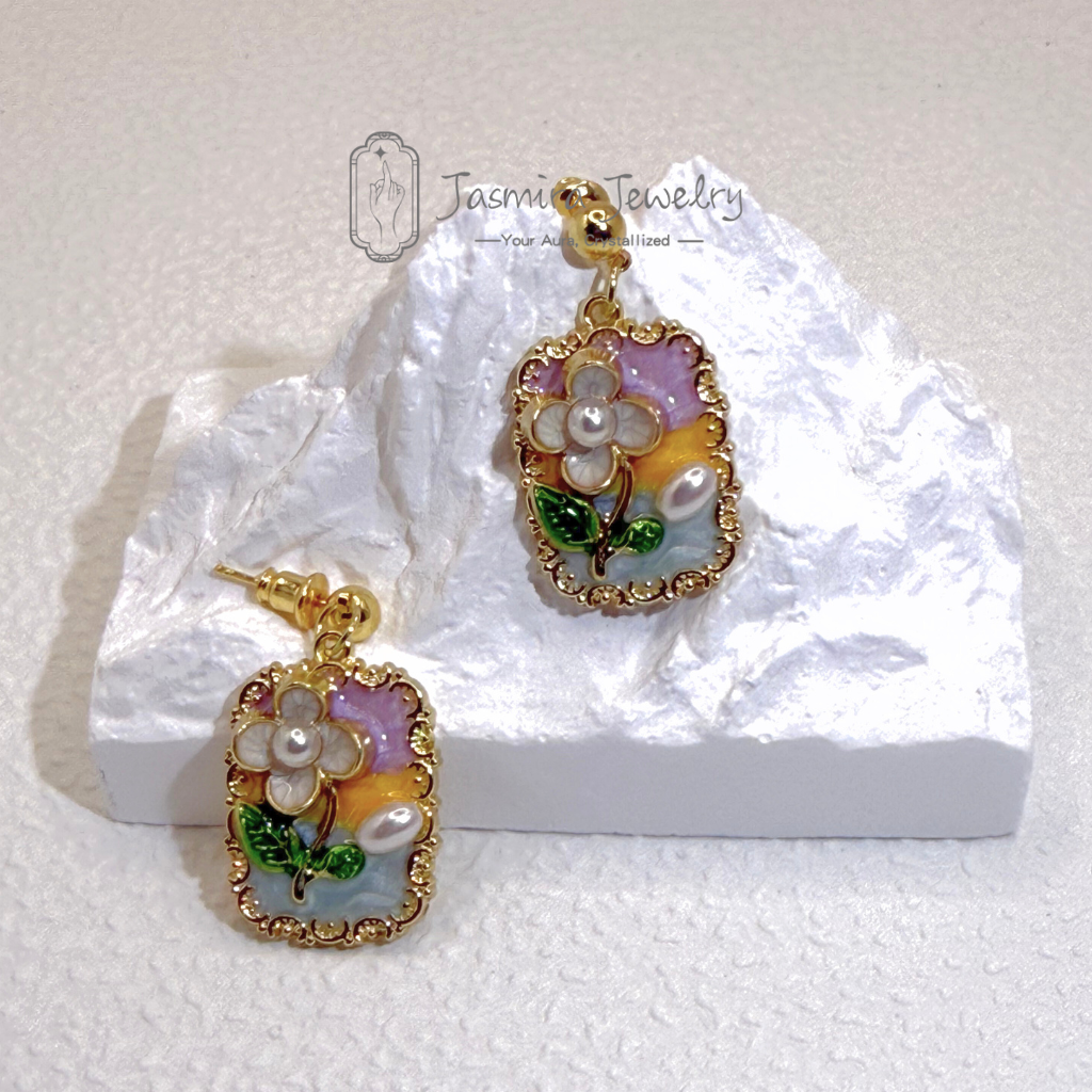 Summer Evening Primrose Earrings