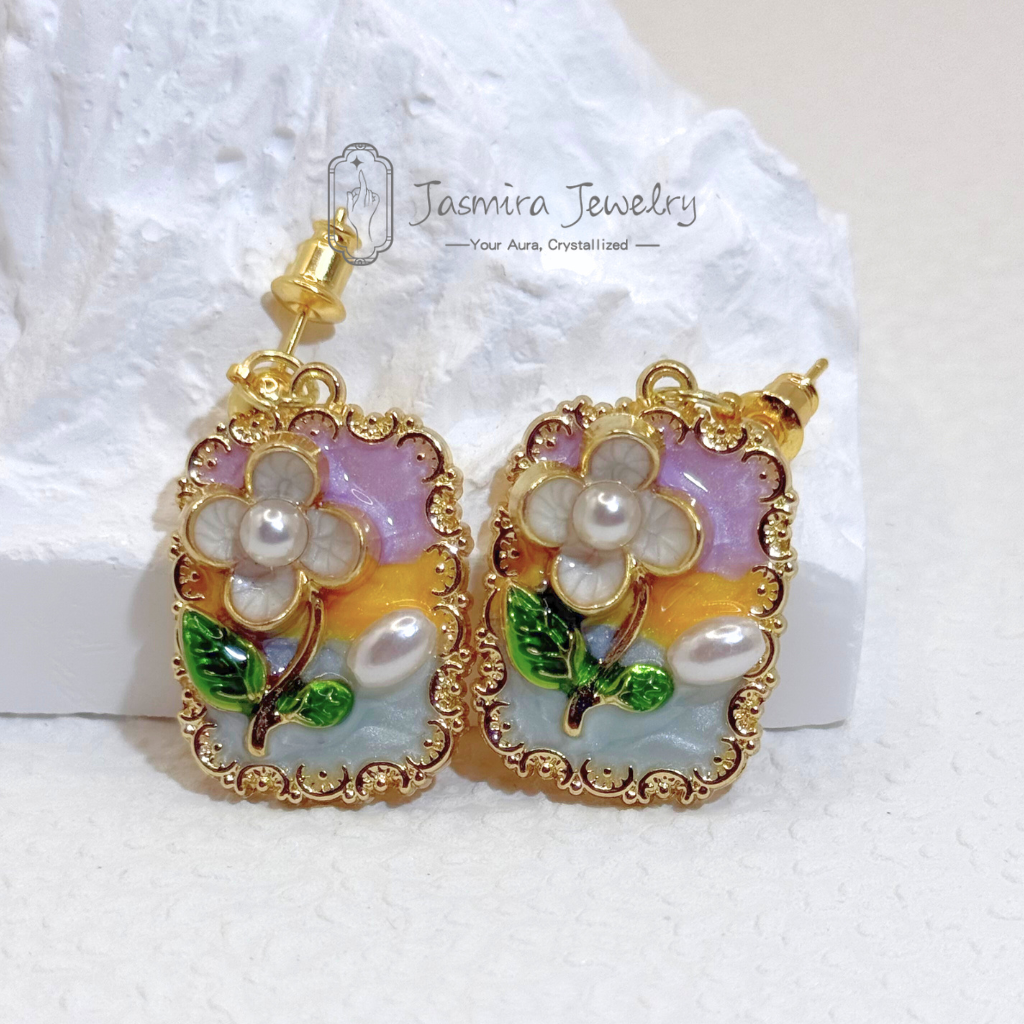 Summer Evening Primrose Earrings