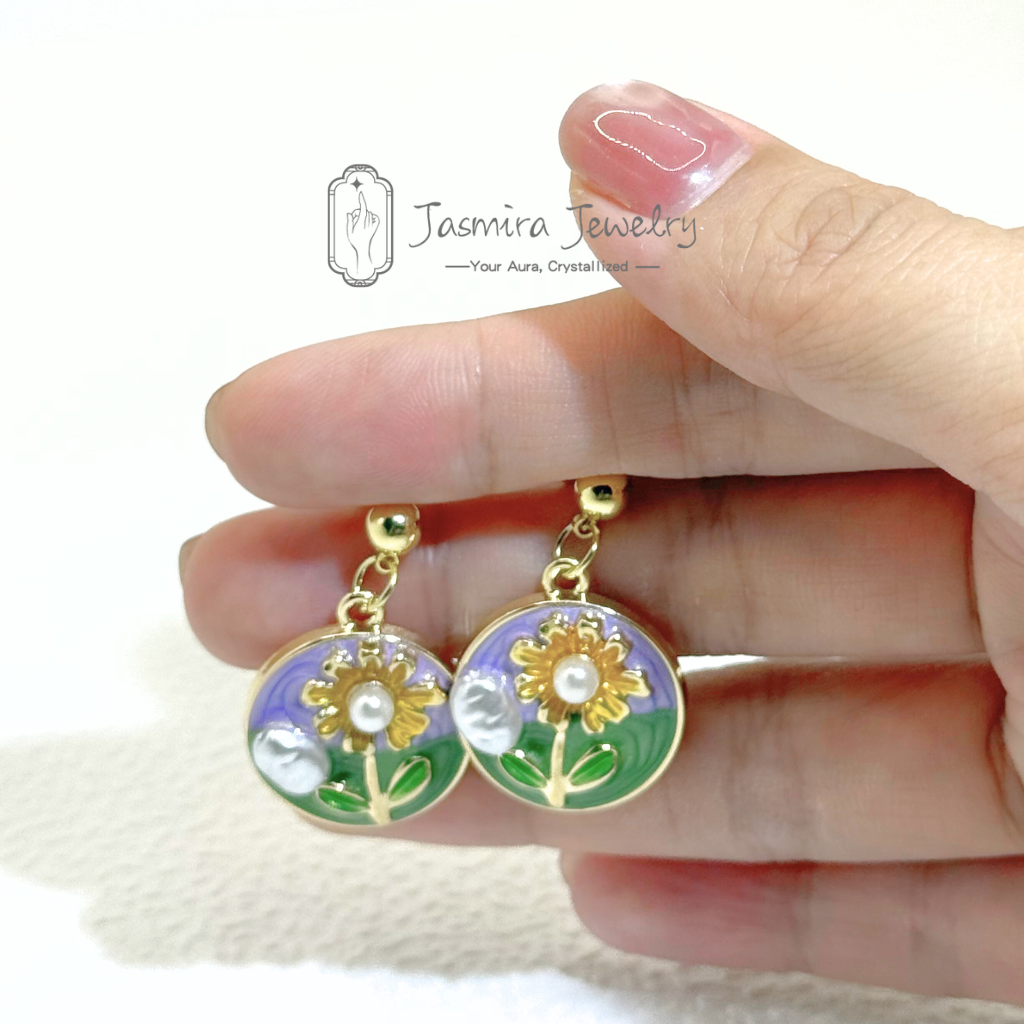 Afternoon Sunflower Earrings