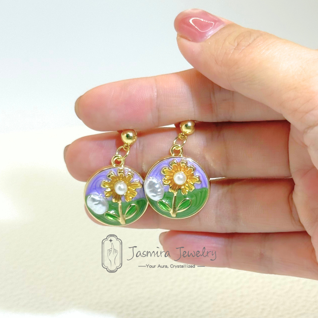 Afternoon Sunflower Earrings