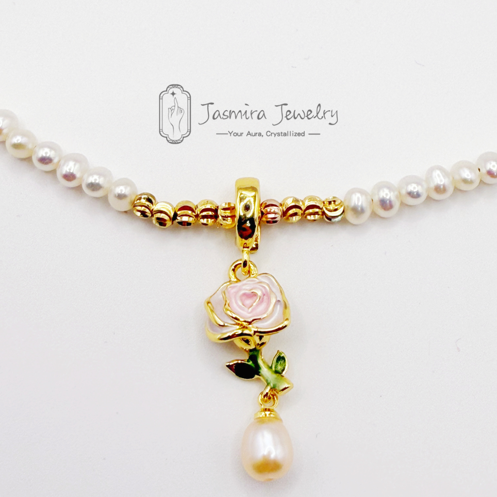 Rose Garden Pearl Necklace