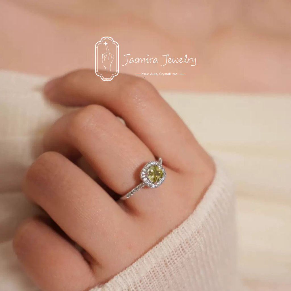 Green Sugar Cube Ring