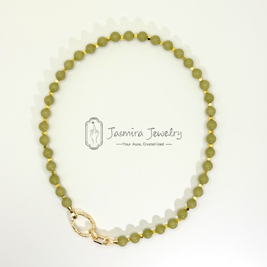 The Matcha Green Grape Necklace