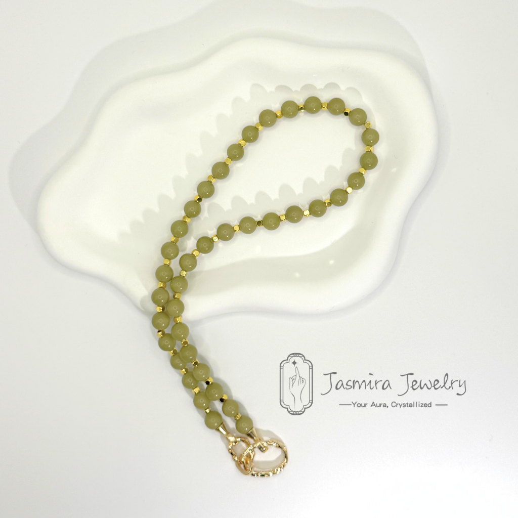 The Matcha Green Grape Necklace