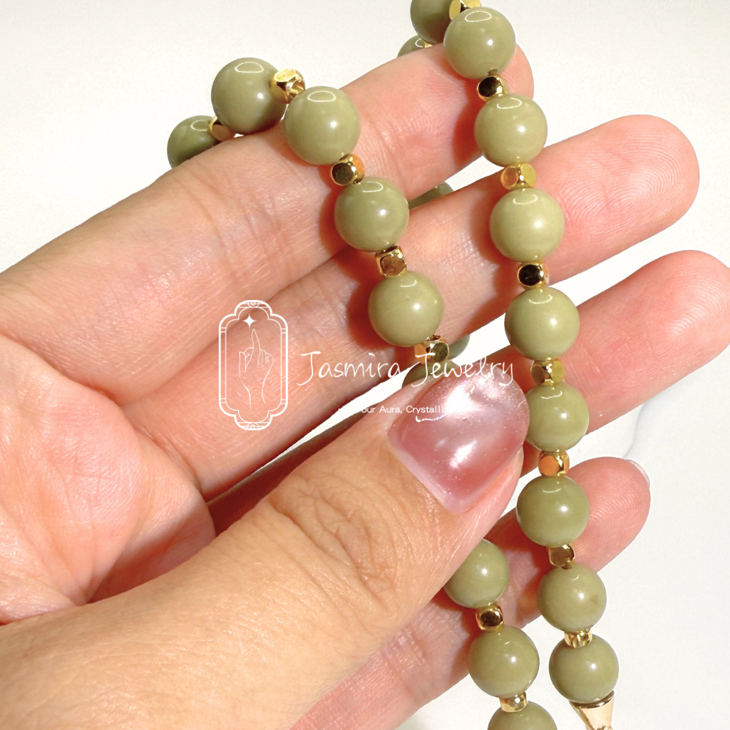The Matcha Green Grape Necklace