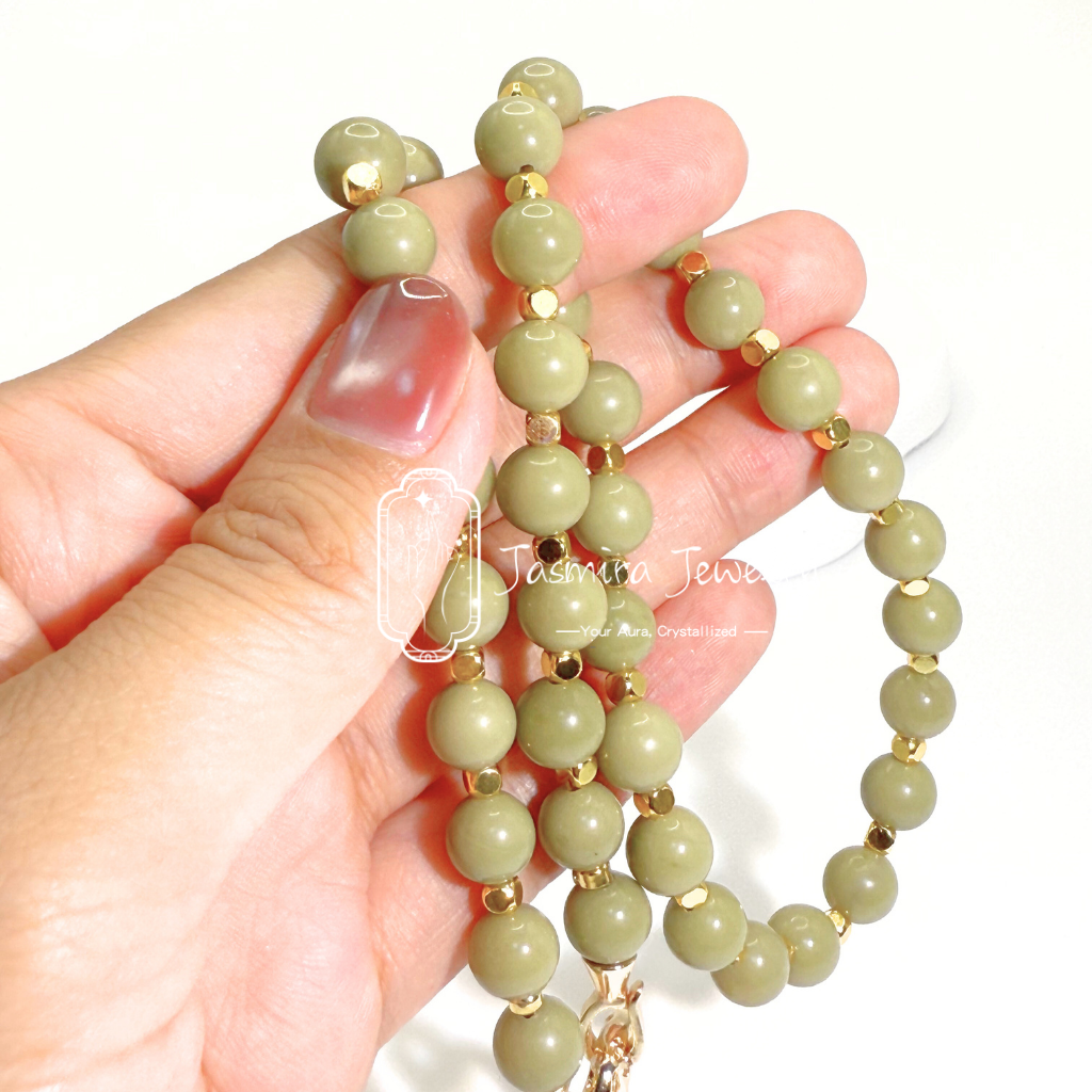 The Matcha Green Grape Necklace